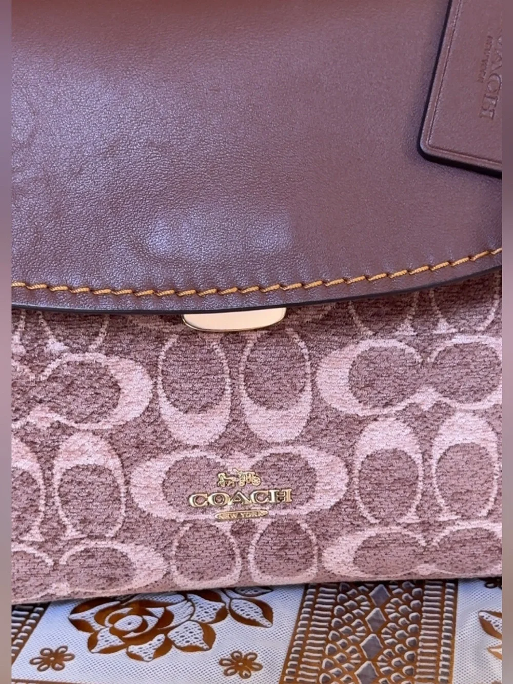 Emory Top Handle Crossbody in signature Chenille